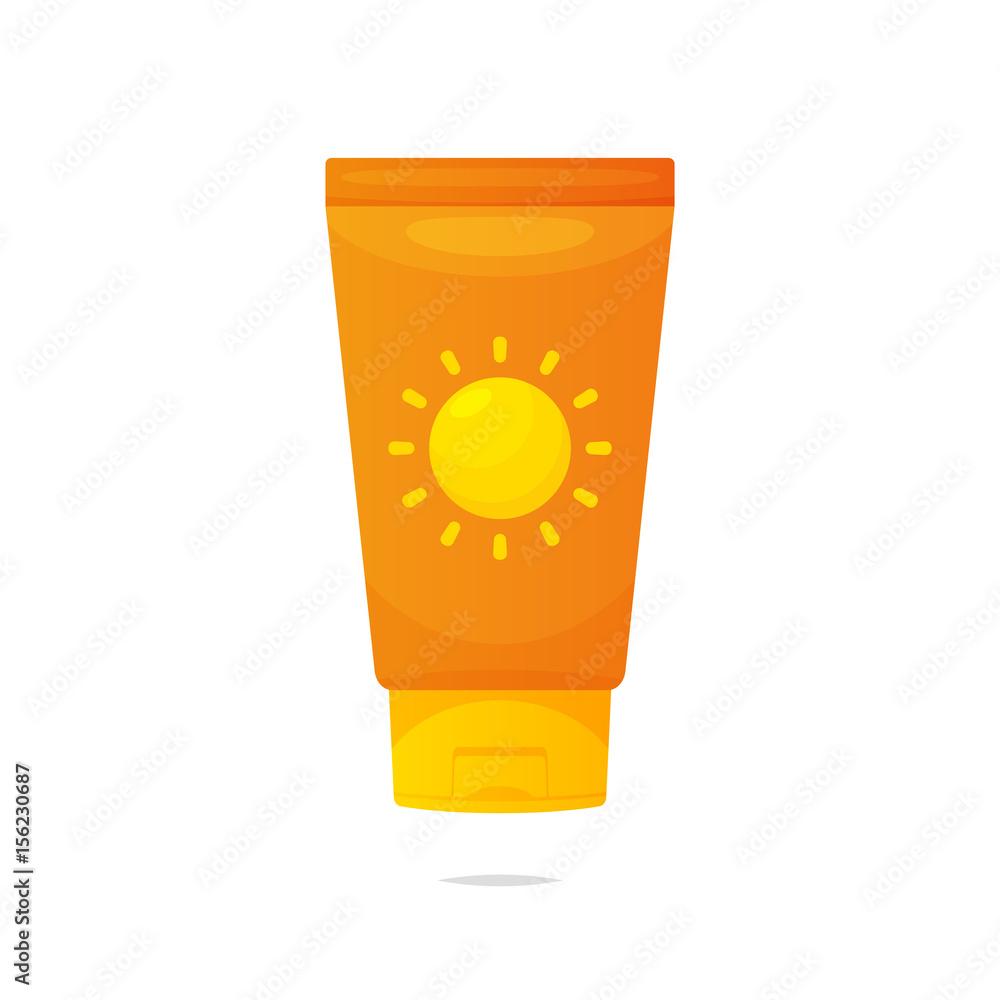Sunscreen lotion vector isolated illustration Sunscreen lotion vector isolated illustration