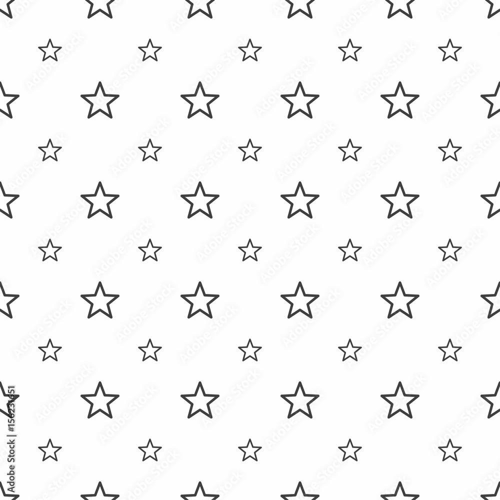 Abstract seamless pattern. Grey stars, modern stylish textures Abstract seamless pattern. Grey stars, modern stylish textures