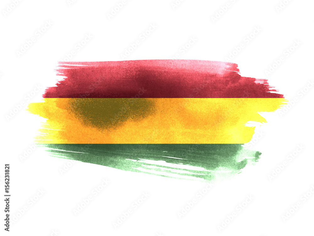 Obraz premium Bolivia flag grunge painted background