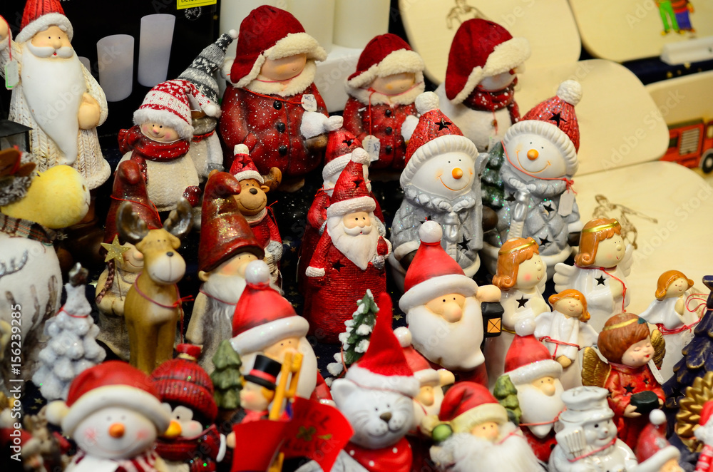 Christmas toys at the fair. Christmas toys at the fair.