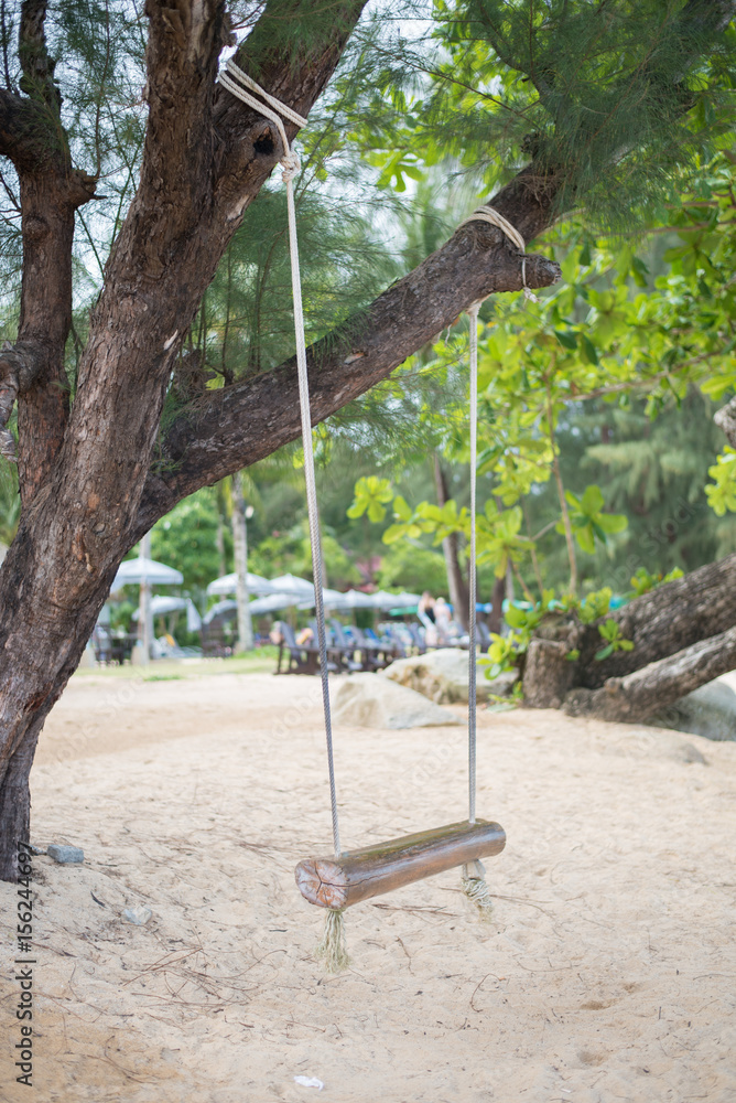 Fototapeta premium Swing on the beach