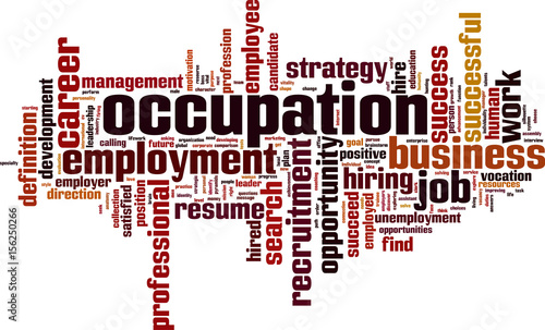 Occupation word cloud