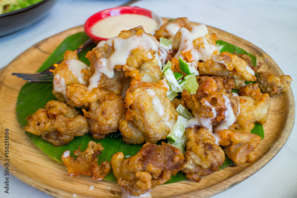 Fried Chicken with lime Sauce Fried Chicken with lime Sauce