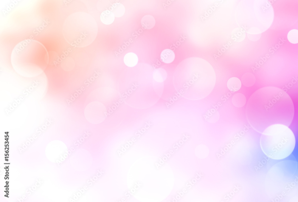 Pink gradient shining blurred bokeh illustration.