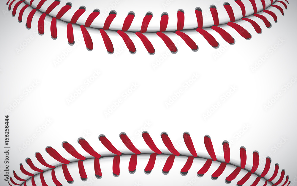 Texture of a baseball, sport background, vector illustration Stock