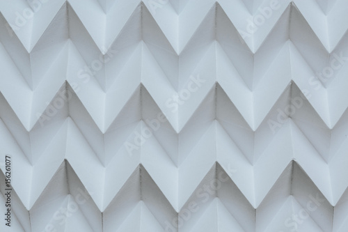 Monochrome abstract natural paper folded origami jigsaw futuristic pattern