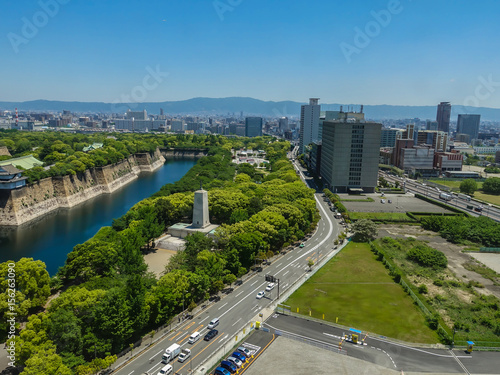 osaka city road and building