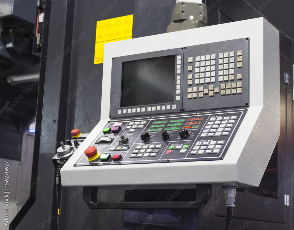 Control panel of cnc machining center Control panel of cnc machining center