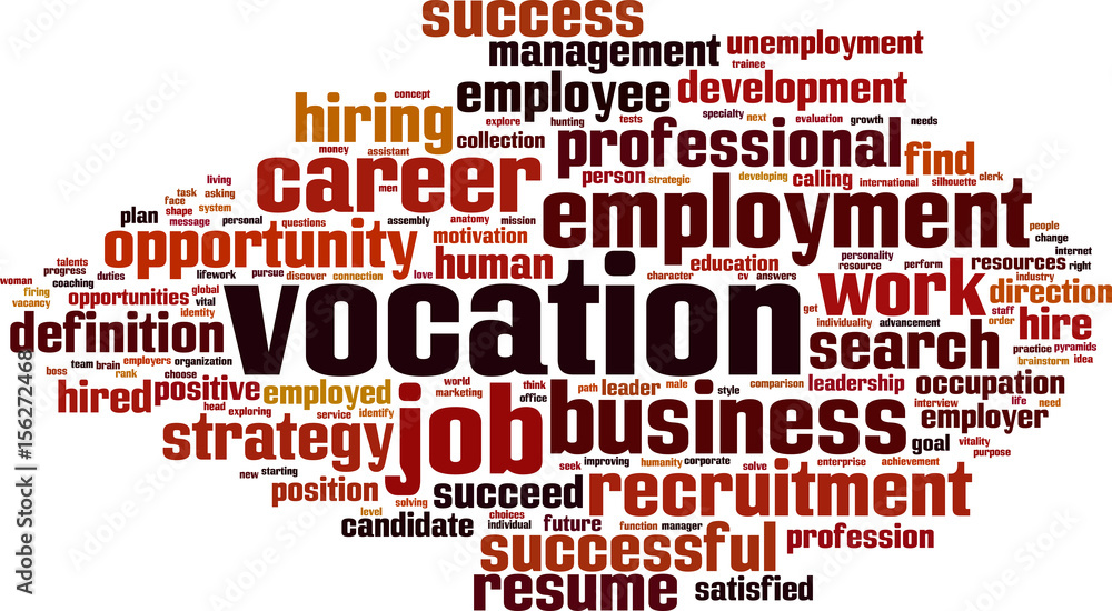 Obraz premium Vocation word cloud