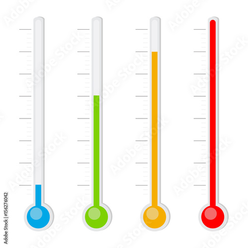 Thermometers icon set