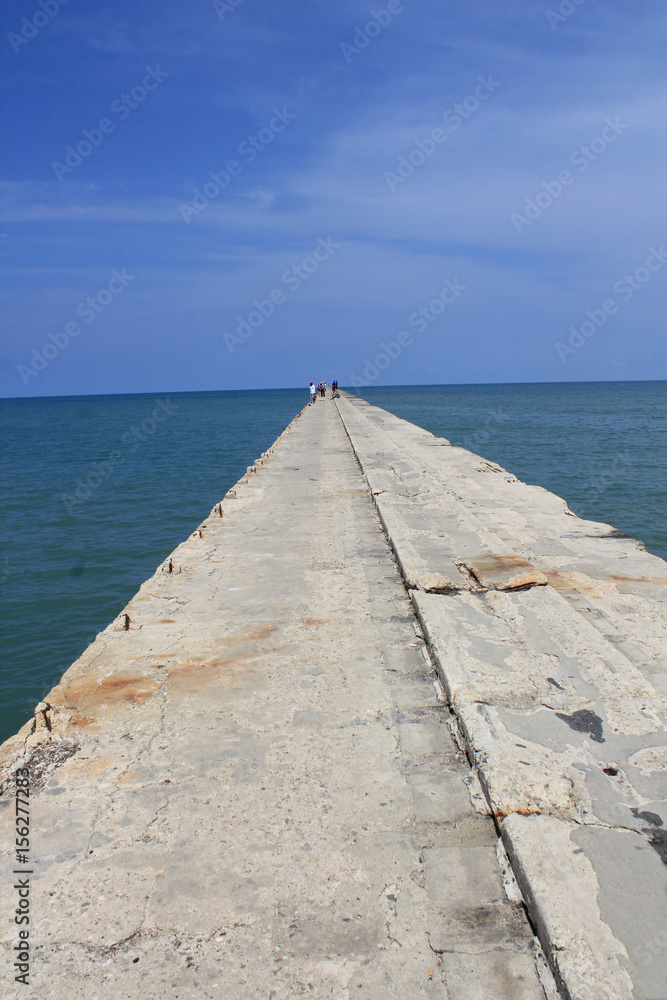Paisaje marino. Puerto Colombia, Atlántico, Colombia.