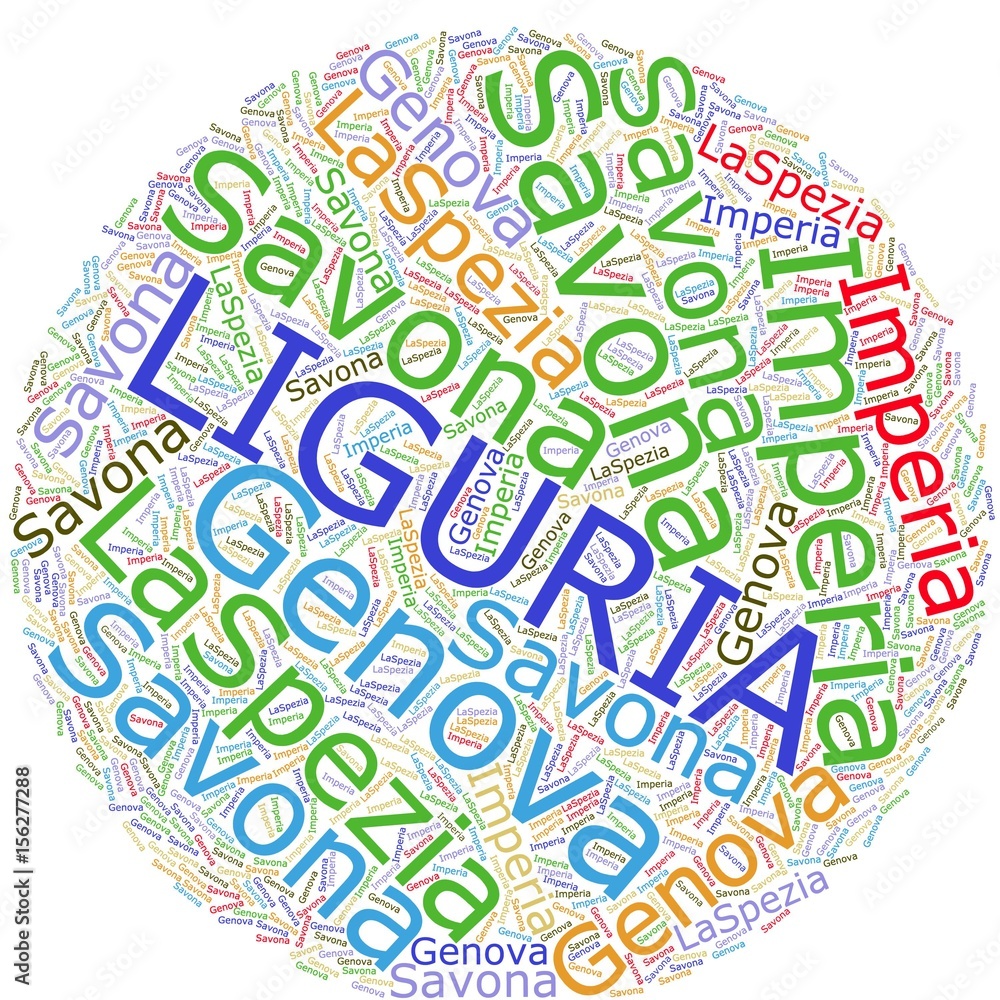 liguria - nuvola di parole liguria - nuvola di parole