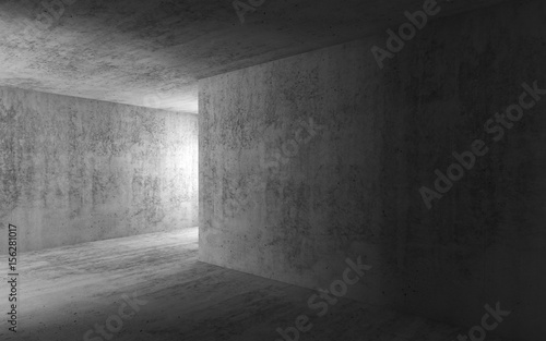Abstract dark empty concrete interior background