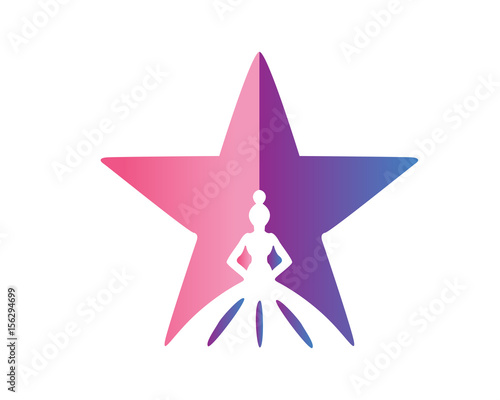 Modern Dance Star Logo