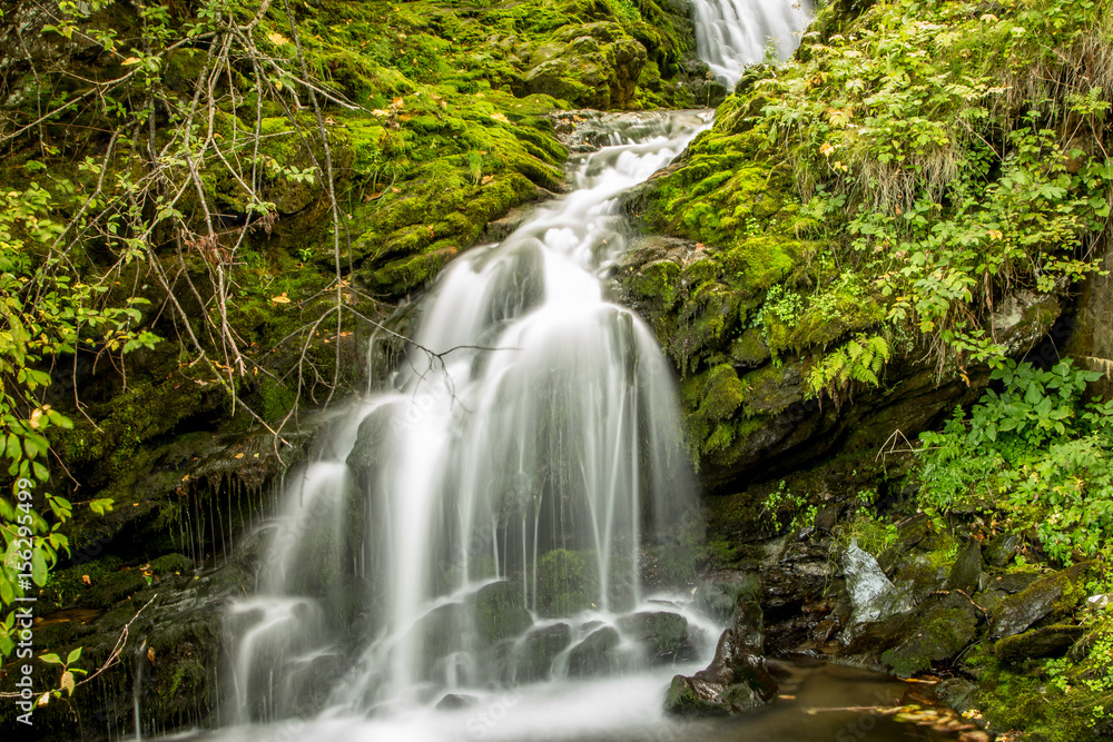 waterfall in green land 