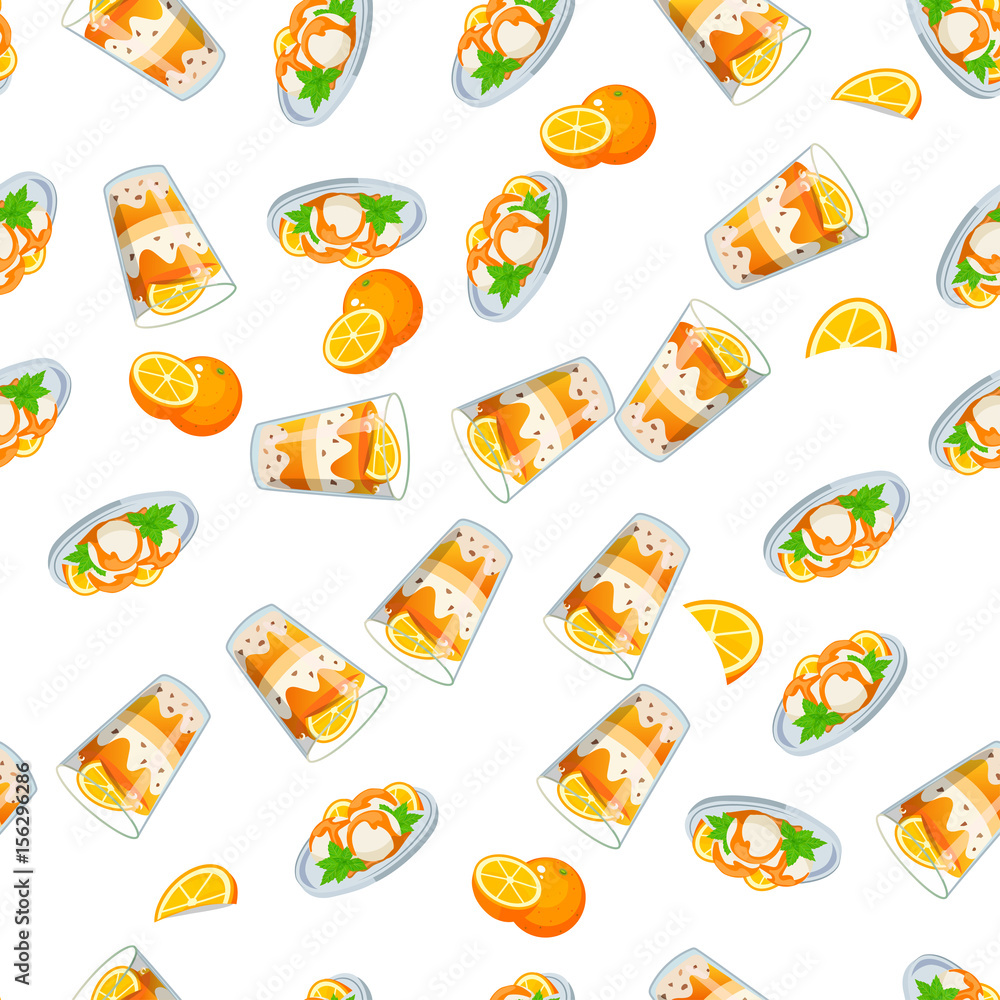 Fototapeta premium orange ice cream
