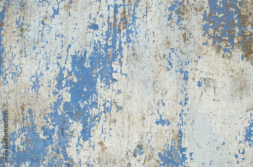 Texture of old paint blue