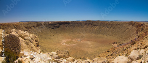 Fotografiet Meteor Crater, a meteorite impact crater east of Flagstaff, Arizona