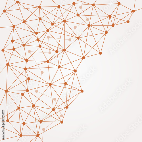 dark orange red networking crossing elegant modern web on gray background