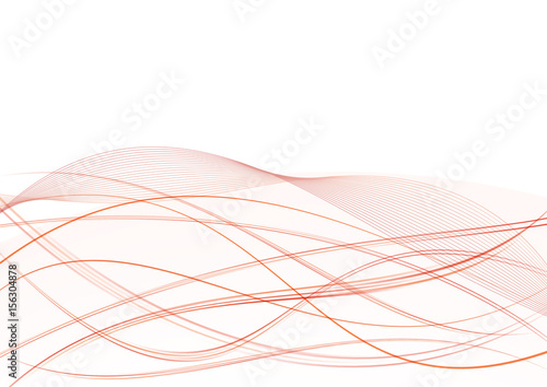 bright red orange floating elegant swoosh wave background