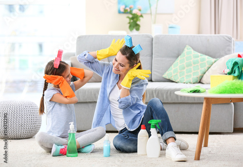 Mother and daughter having ...