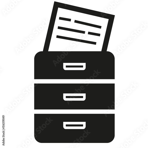 Archiv Schubladen Icon - Archive drawers icon for apps and websites