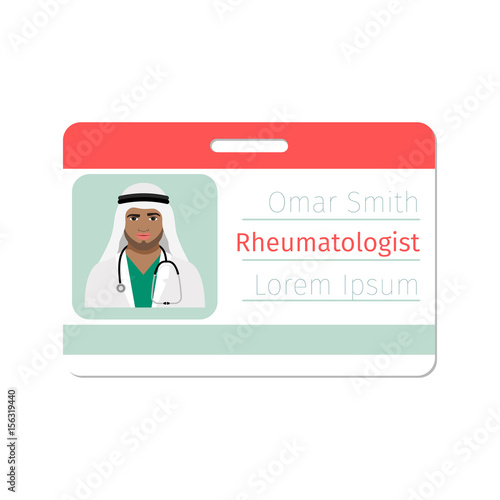 Rheumatologist medical specialist badge