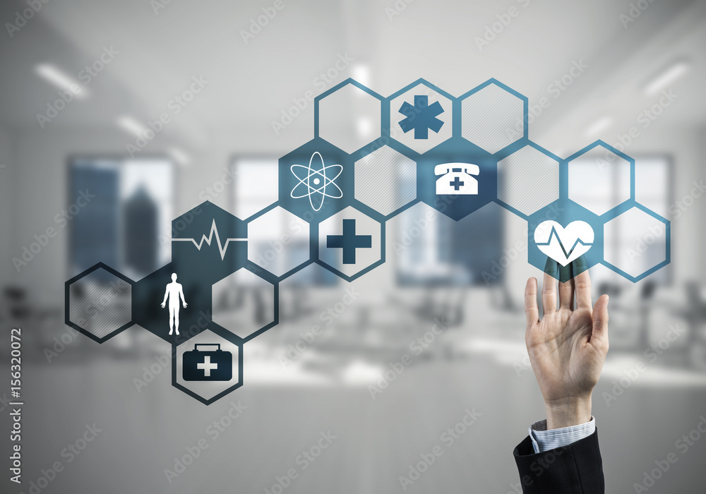 Innovative technologies for science and medicine in use by femal Innovative technologies for science and medicine in use by femal