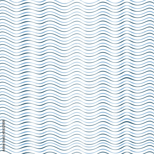 Blue white wavy lines