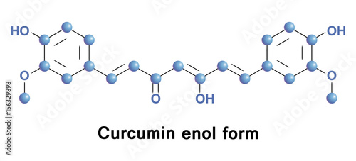 Curcumin is chemical of some plants. Diferuloylmethane is curcuminoid of turmeric, member of the ginger family. It is herbal supplement, cosmetics ingredient, food flavoring, and food coloring, E100