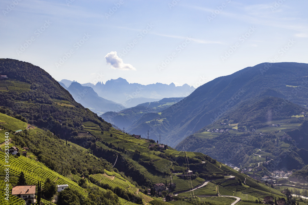 Fototapeta premium Auf dem Ritten bei Bozen, Südtirol, Italien, on the Ritten near Bolzano, South Tyrol, Italy
