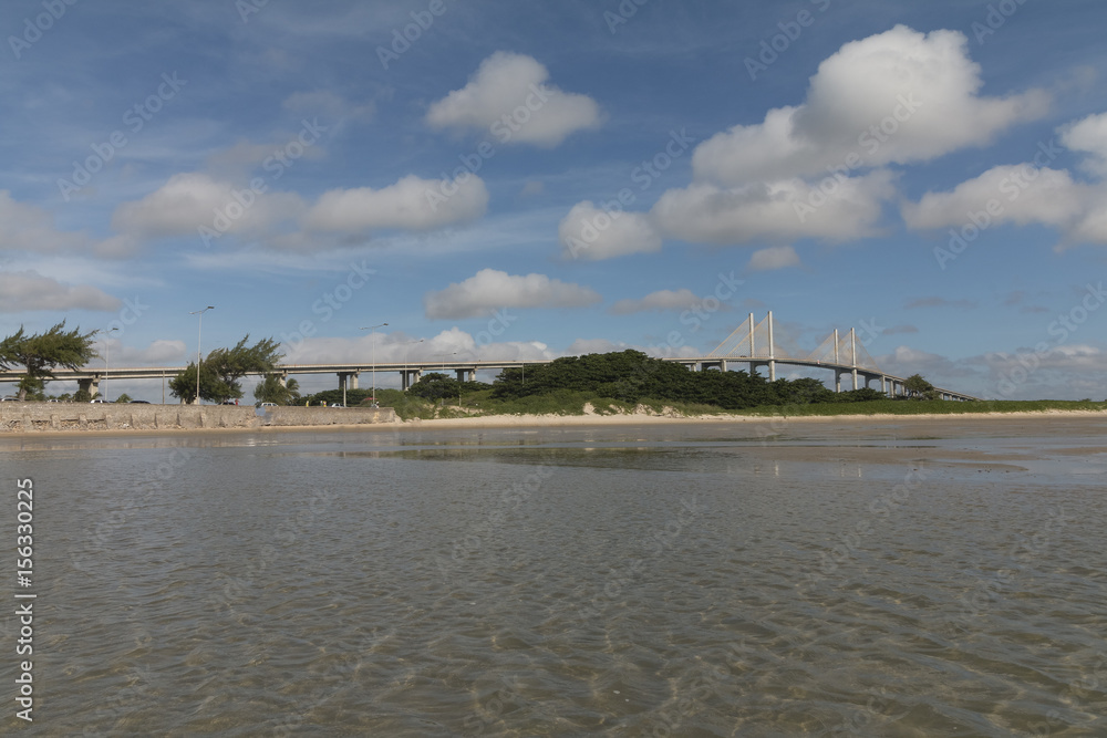 Naklejka premium Bridge Newton Navarro in Natal, RN, Brazil