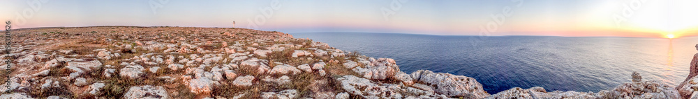 Wonderful panoramic scenario of Formentera Island, Spain