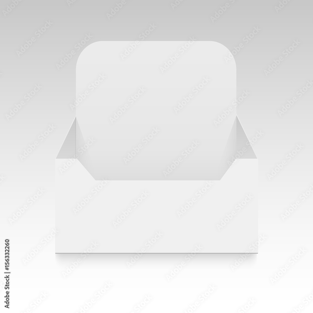 POS POI cardboard mock up blank empty display show box holder for advertising fliers, leaflets, products. Vector.
POS POI cardboard mock up blank empty display show box holder for advertising fliers, leaflets, products. Vector.
