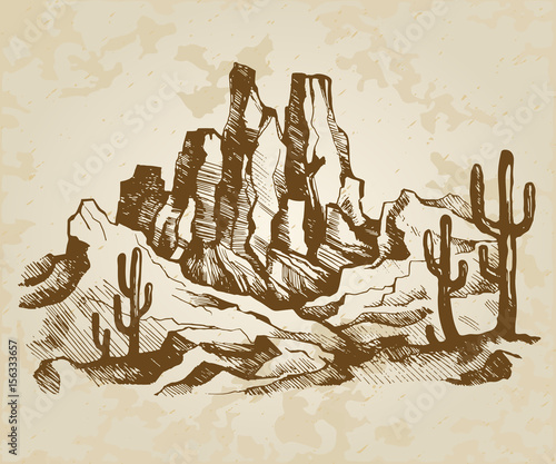 Typical landscape of Arizona
