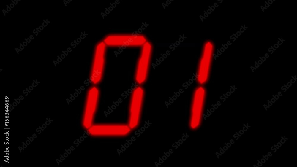 4k Digital counter,electronic timer,red figure from one to ten,numbers on screen,finance digital tech data background. 4k Digital counter,electronic timer,red figure from one to ten,numbers on screen,finance digital tech data background.