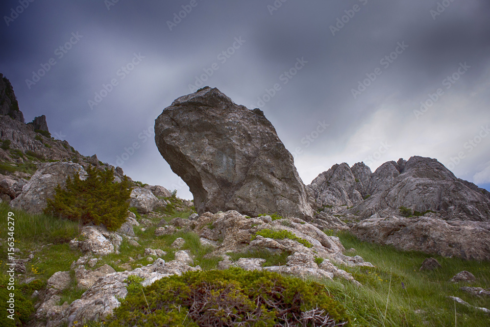 Tulove grede - part of Velebit mountain in Croatia, landscape