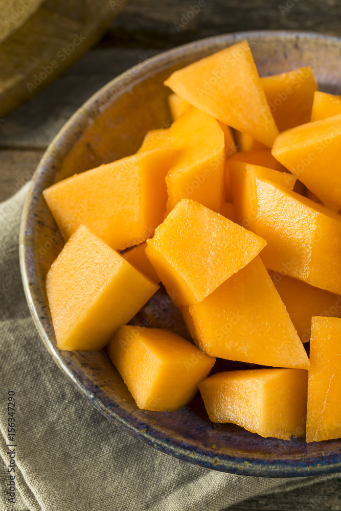 Raw Organic Tuscan Melon Cantaloupe Raw Organic Tuscan Melon Cantaloupe