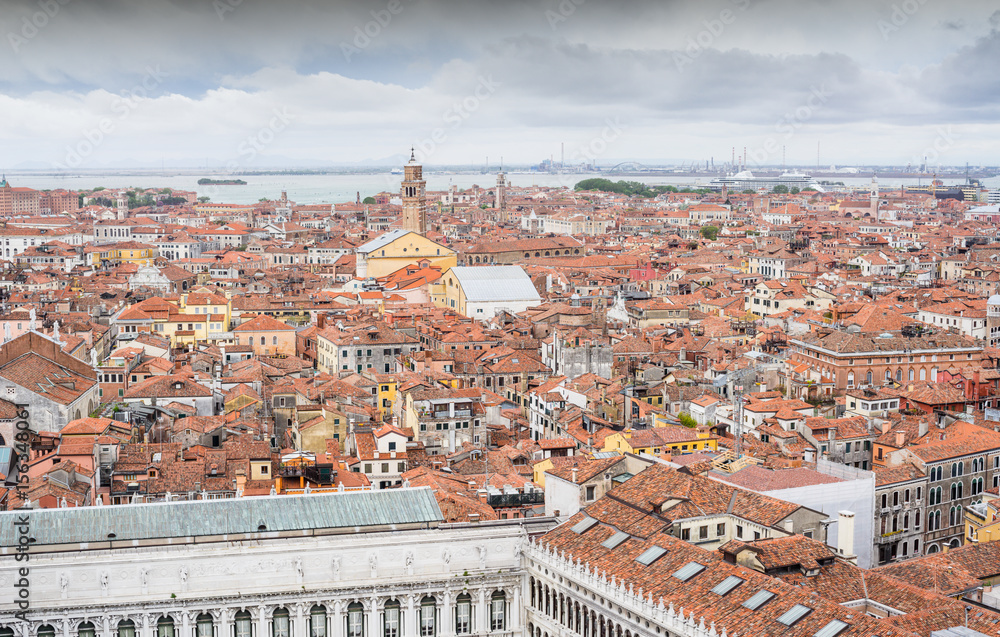 Fototapeta Venice from San Marco bell tower, Italy