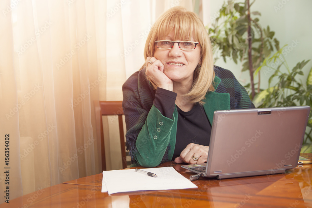 Happy senior old business woman portrait Happy senior old business woman portrait