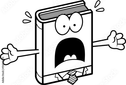 Scared Cartoon Business Book
