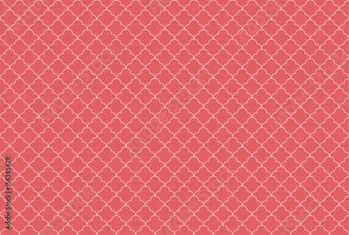 Quatrefoil waves seamless pattern. Geometric background