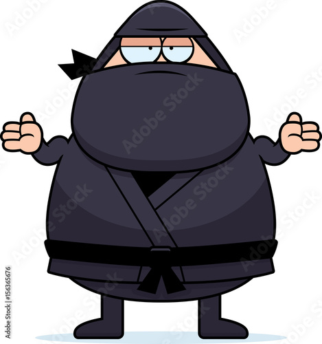 Cartoon Ninja Shrug