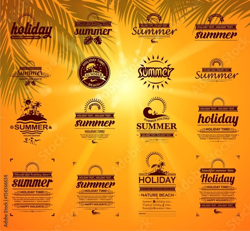 tropical holiday sign