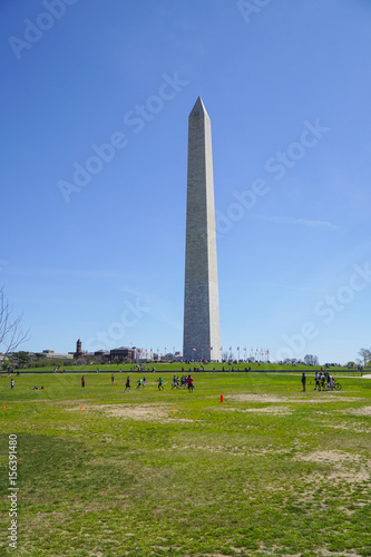 Washington Monument in Washington DC - WASHINGTON, DISTRICT OF COLUMBIA - APRIL 8, 2017
