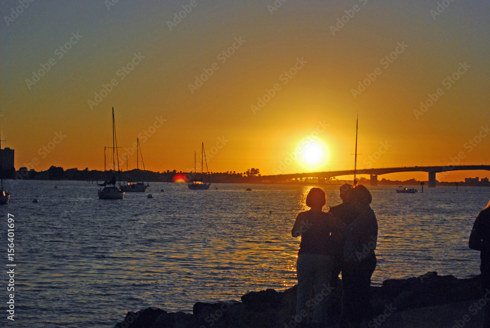 Fototapeta premium sunset in Sarasota
