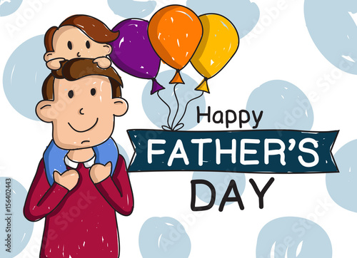 Mensaje día del padre - Feliz día papá - Padre e hijo © Juliana