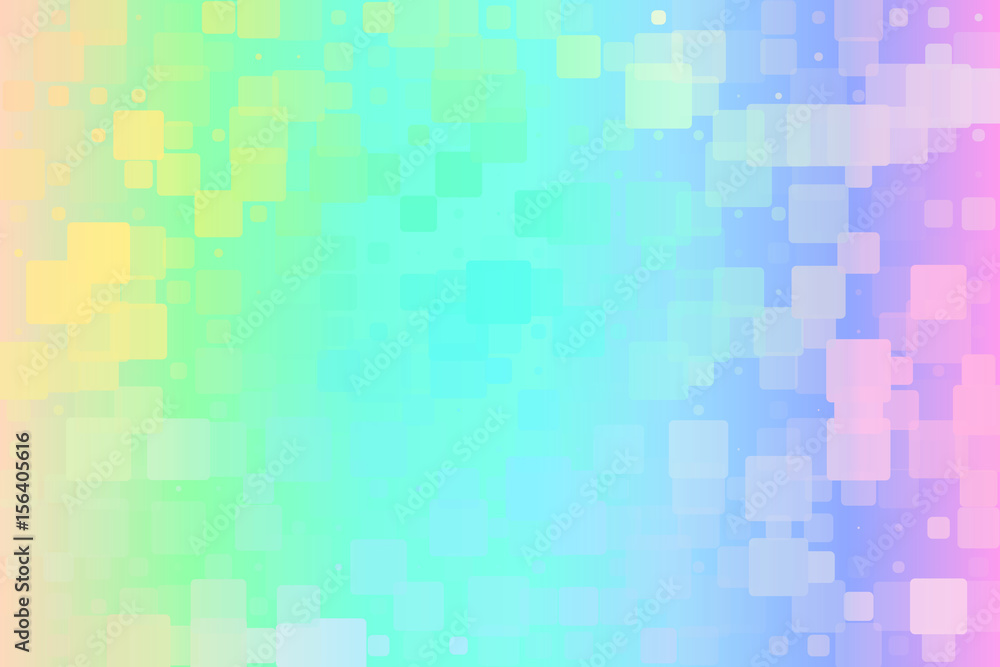 Light rainbow glowing various tiles background