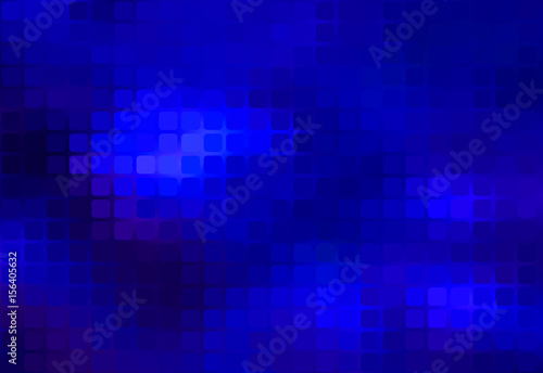 Dark blue abstract rounded mosaic background