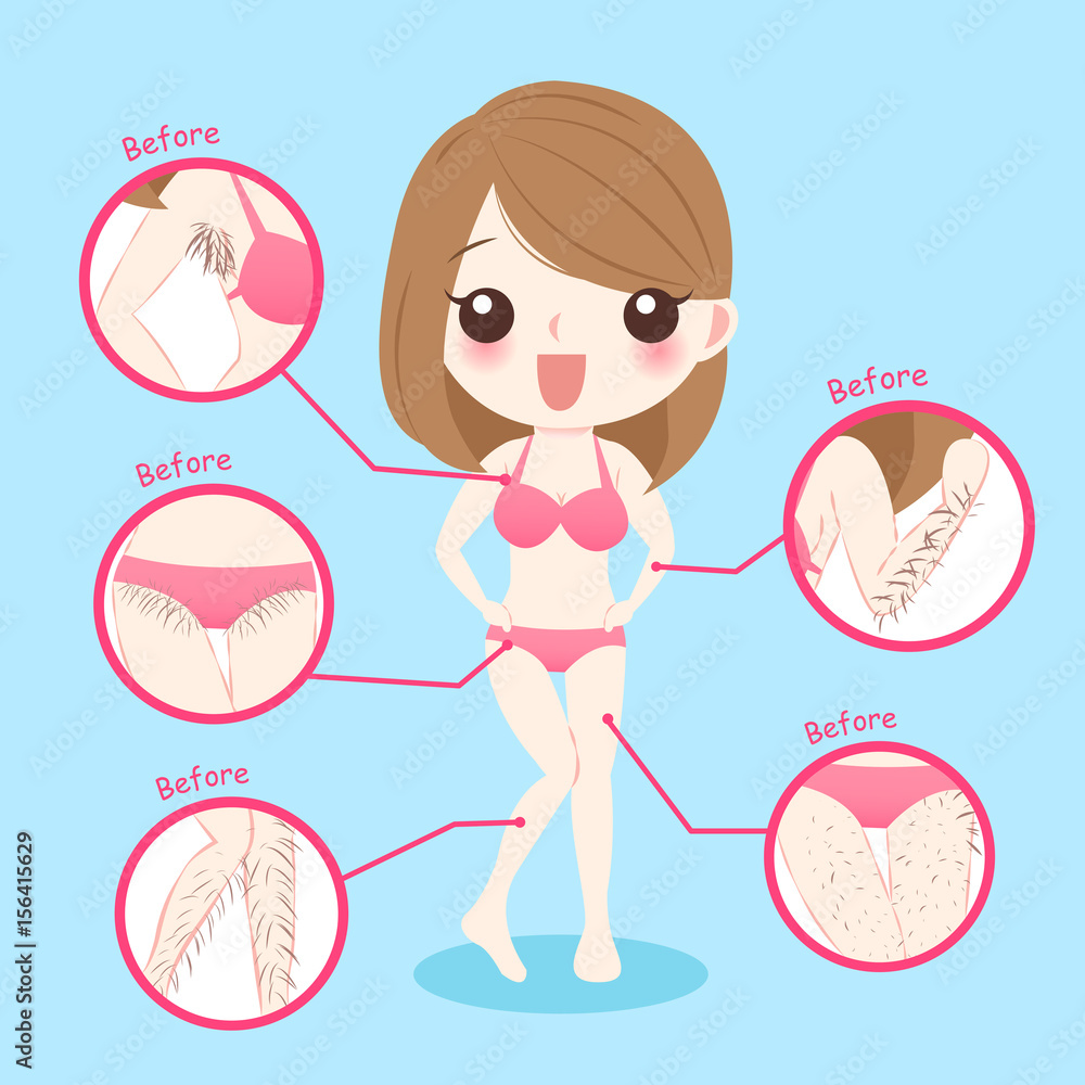 Fotografie hair removal concept